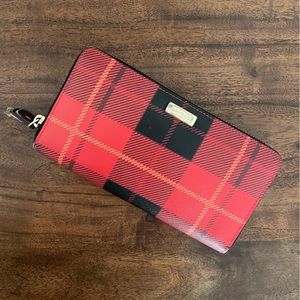 Kate Spade New York Continental Wallet - Red Plaid